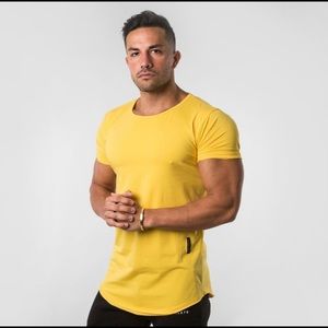 Men’s Alphalete Yellow Scoop Neck